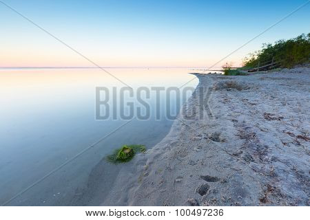 Beautiful Seascape Of Bay Before Sunrise