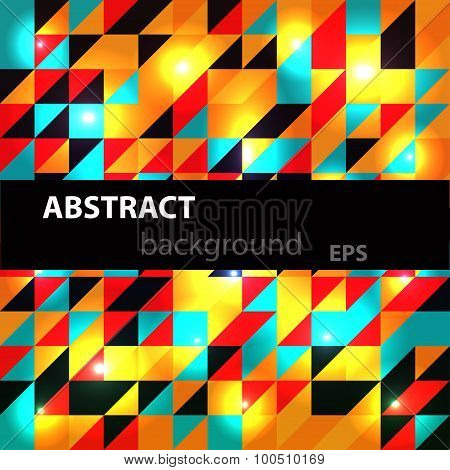 Abstract disco glowing of background. Vector illustration