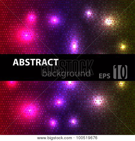 Abstract disco glowing of background. Vector illustration