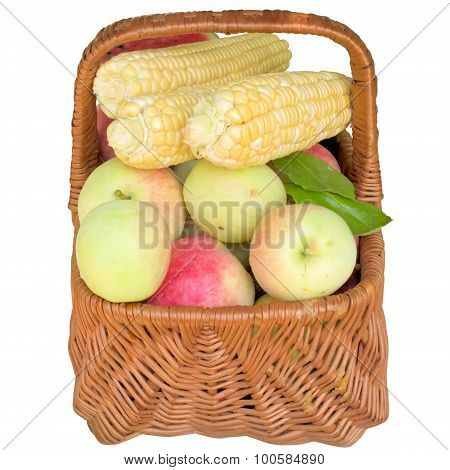 Baskets With Fruit And Vegetables.