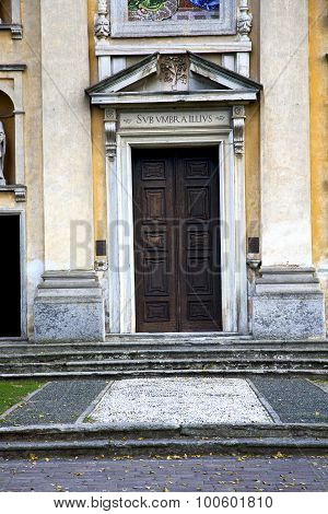 Italy  Lombardy     In  The Somma Lombardo  Brick Tower      Wall