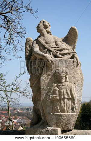Statue Of Cathedral Of Saint Barbara In Kutna Hora, Czech Republic