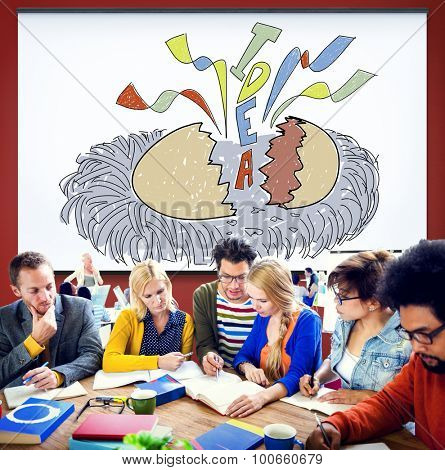 Creativity Idea Imagination Reveal Surprise Concept