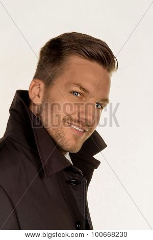 the face of a man as a portrait