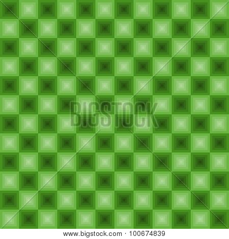 Neon Squares Pattern Green