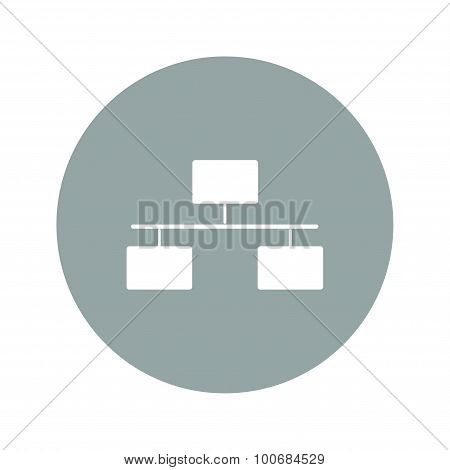 Local Area Network Icon. Flat