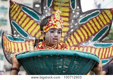Children Dressed As Lord Krishna