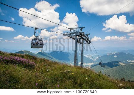 Cableway In Range Mala Fatra, Slovakia