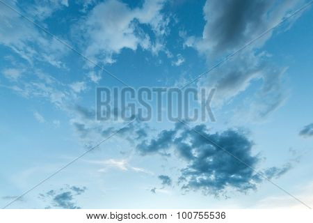 Nimbus Or Rain Clouds Forming In The Sky During The Rainy Season.