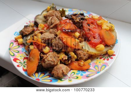 vegetarian plate