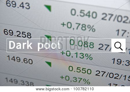 Dark pool