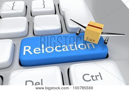 Relocation And Shipping Concept