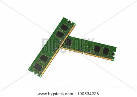 The Ram On A White Background