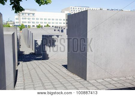 a photo of the holocaust monument in berlin