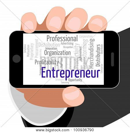 Entrepreneur Word Means Business Person And Businessman