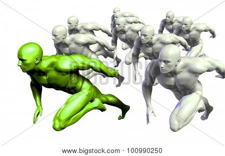 Leading the Way or Pack as a Front Runner in First Place