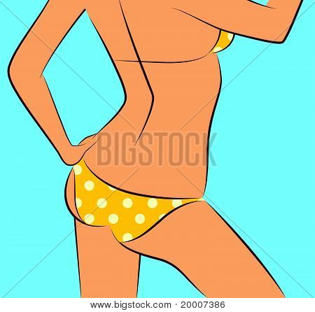 Fehérnemű-szép asszonyos test