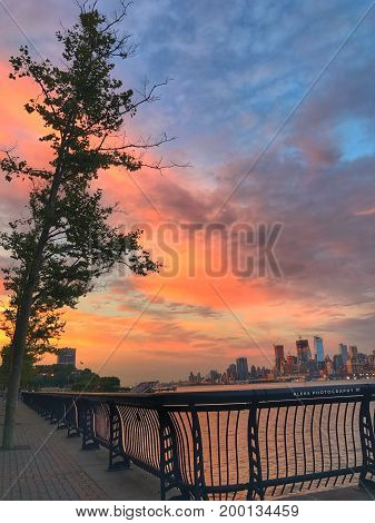 City of Hoboken, sunset, best view ever