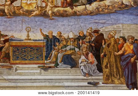 Interiors Of Raphael Rooms, Vatican Museum, Vatican