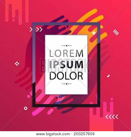 Vector frames, on abstract background with space for your text