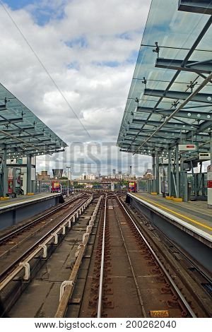 13th August 2017, London DLR line from aboard the train