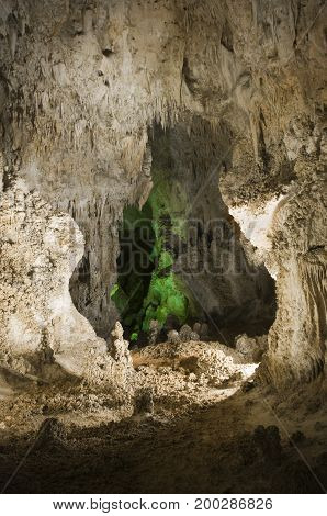 The Big Room in the Carlsbad Caverns, New Mexico