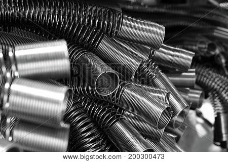 Spring is metal for protect and casing bumps hydraulic line.