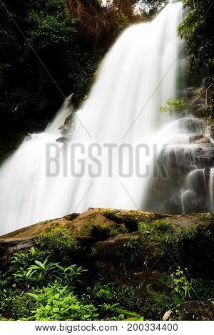 Pha Dok Seaw Waterfall in Chiang Mai Thailand