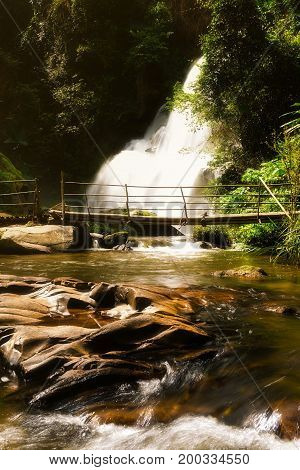 Pha Dok Seaw Waterfall in Chiang Mai Thailand