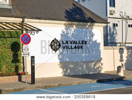 MONTREAL CANADA - JULY 30 2017 : La Vallee Village. La Vallee Village is one of the Collection of nine Chic Outlet Shopping Villages by Value Retail.