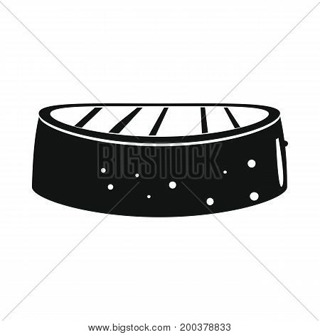 Grilled cucumber in black simple silhouette style icons vector illustration for design and web isolated on white background. Grilled cucumber vector object for labels advertising