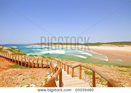 Praia Amoreira in the Algarve Portugal