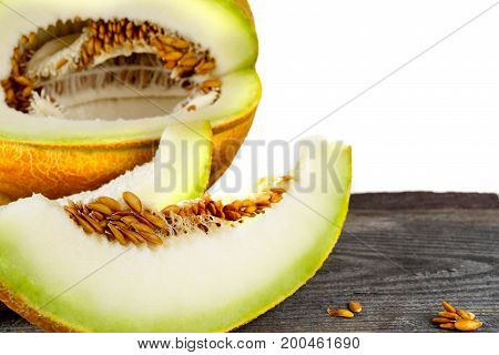 Melon Isolated On White Clipping Path