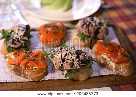 Fish Butty Sandwiches Meat Close Up Photo