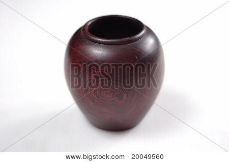 Cratfed runde træ pot