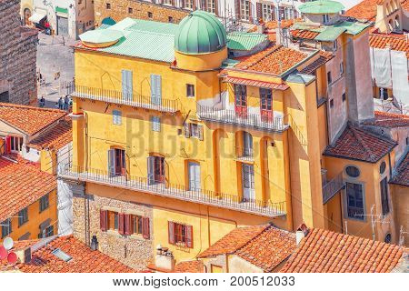 Beautiful Landscape Above Urban And Historical View Of The Florence From Giotto's Belltower (campani