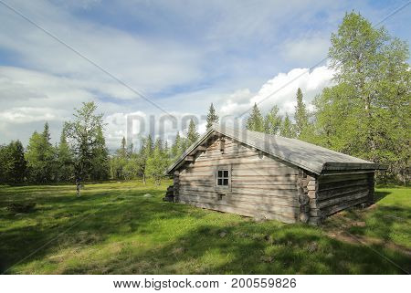 Historical Chalet In The Nature Reserve Tandovala In Dalarna, Sweden