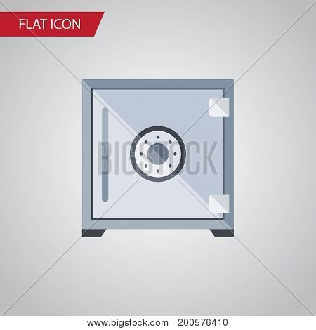 Strongbox Vector Element Can Be Used For Strongbox, Safe, Protection Design Concept.  Isolated Protection Flat Icon.