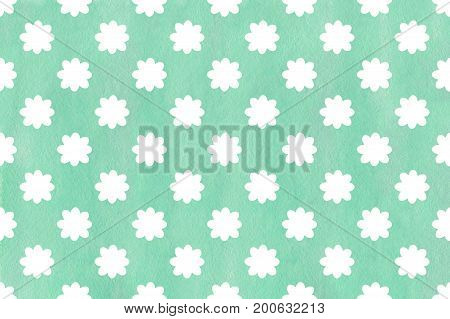 Watercolor Flowers Pattern.