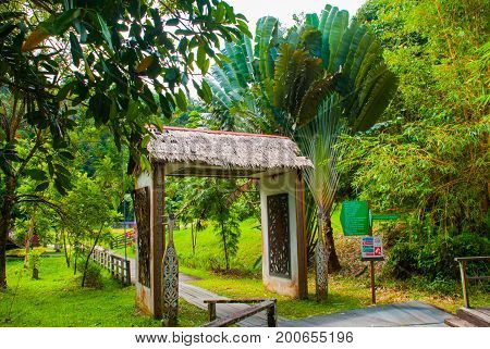 The Main Entrance Of The Kuching To Sarawak Culture Village. Borneo, Malaysia