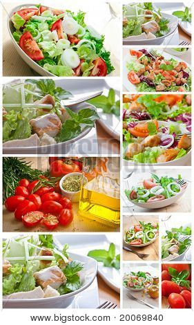 Collage salade