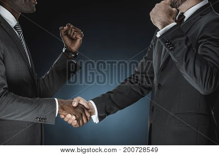Multicultural Businessmen Handshake