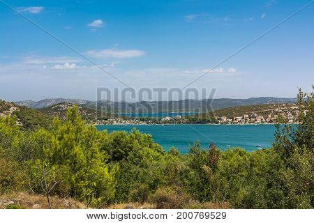 Tisno Croatia Landscape Yachting Destination European Vacation Ocean View