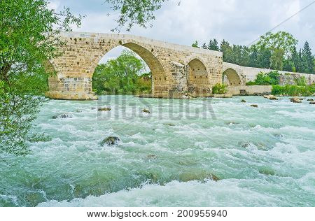 Seljuq Bridge In Aspendos