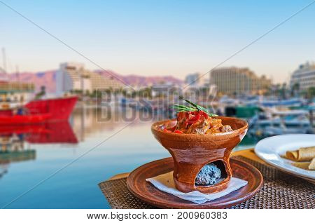 The Dinner In Eilat Marina