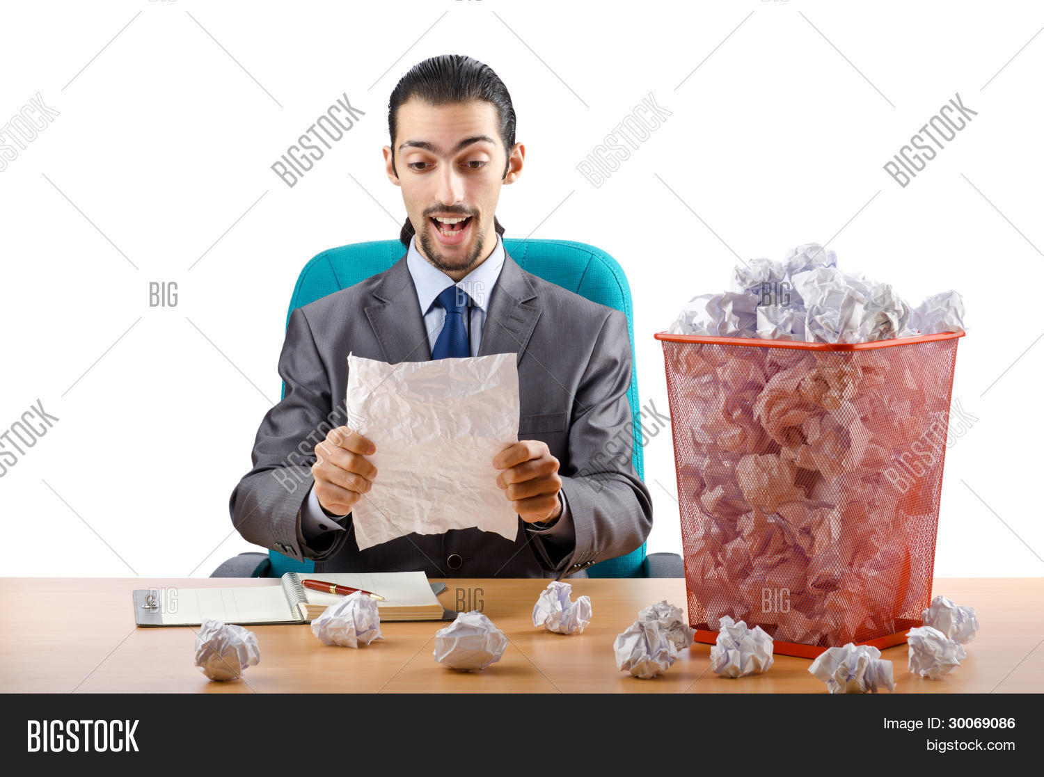 Man Lots Wasted Paper Image & Photo (Free Trial) | Bigstock