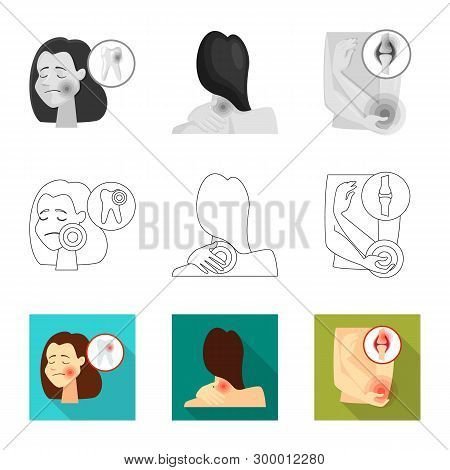 Vector Design Of Hospital And Rendering Icon. Set Of Hospital And Help Stock Vector Illustration.