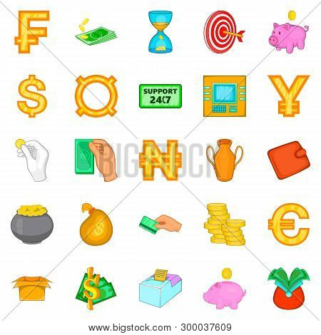 Obligation Icons Set. Cartoon Set Of 25 Obligation Icons For Web Isolated On White Background