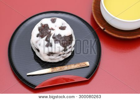 Japanese Confectionery, Fubuki Manjyu For Traditional Sweet Image