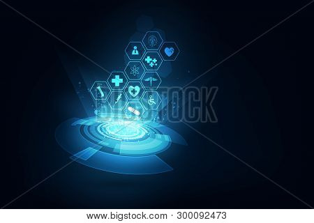 Medical Health Care Science Innovation Concept Pattern Background